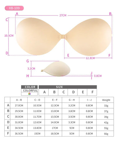 Invisible Self-adhesive Sticky Waterproof Bra