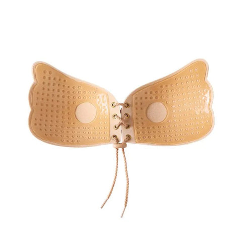 Strapless Silicone Butterfly Bra With Drawstrings