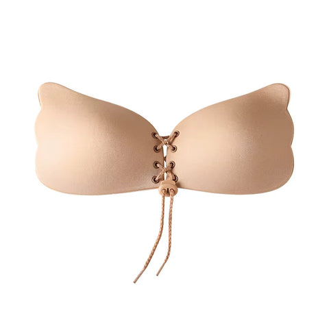 Strapless Silicone Butterfly Bra With Drawstrings