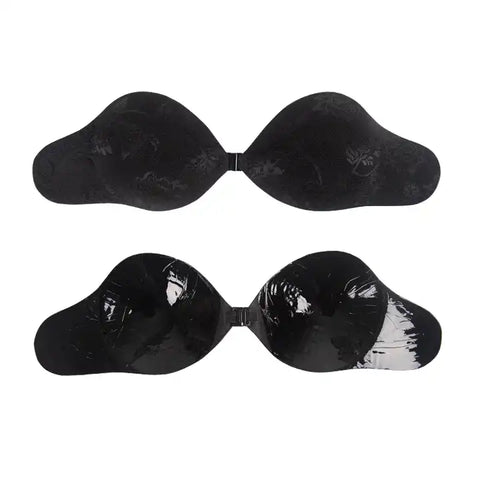 Lace Side Wing Invisible Push Adhesive Bra