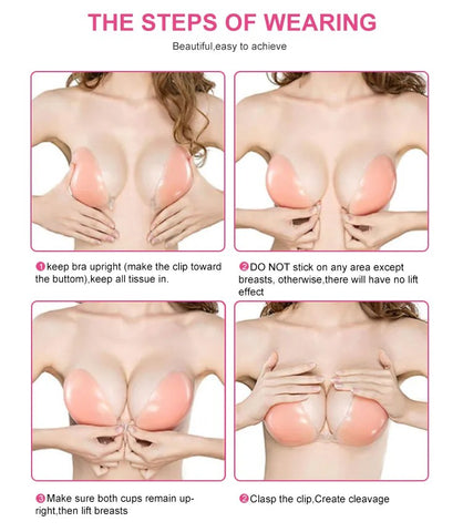 Strapless Invisible Silicone Self Adhesive Bra