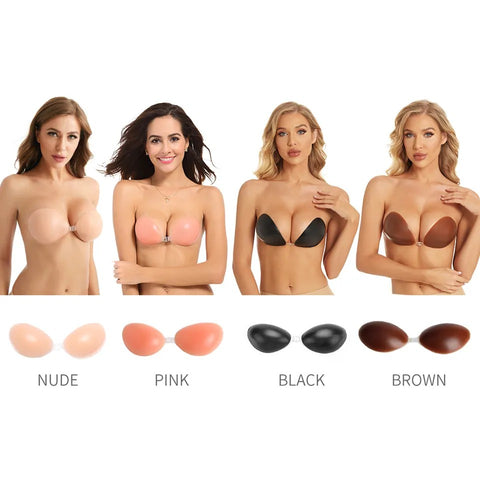 Strapless Silicone Adhesive Push-Up Bra