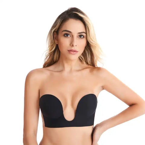 Deep U-Shaped Backless Self Adhesive Bra